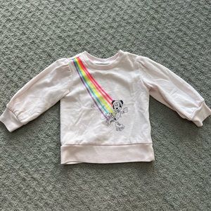 Gap Disney rainbow Minnie sweatshirt 18-24months
